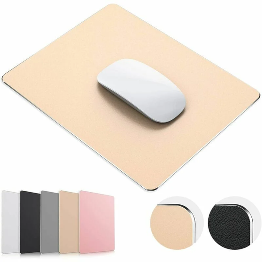 MUFF Mouse Mat Mouse Pad Gaming Aluminium Mousepad Hard Double Side Gold