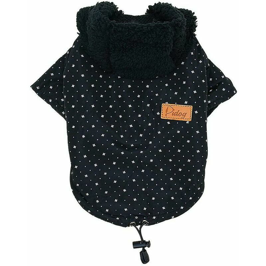 Warm Puppy Coat, Cute Puppy Woolen Sweater, Two Thickened Legs, Fashionable Cotton Dog Coat (m, Black)