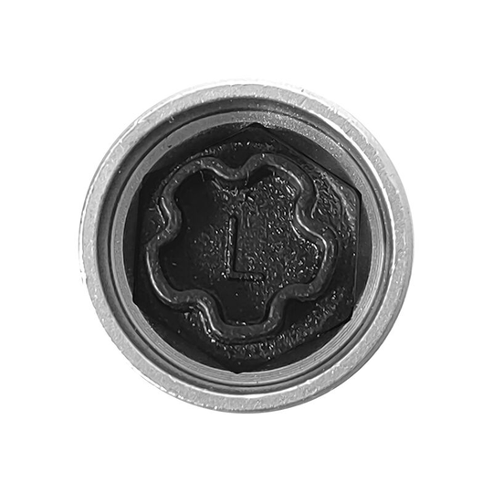 Anti-theft Screw Socket Wrench Tool Security Master Locking Wheel Nut Key 810 / l 17mm Socket Replacement for Audi A6 A3 A4 A5 tt Silver