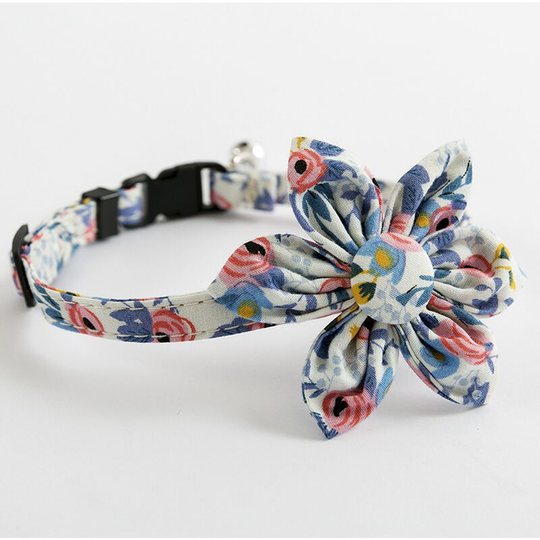 Pet Collar Adjustable Dog Collars With Flower Gift For Small Medium Dogs