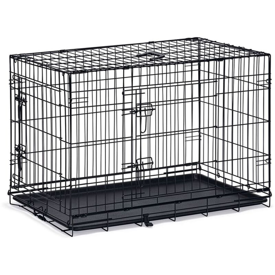Dog Crate with 2 Doors 92x57x63 cm Black Karlie Black