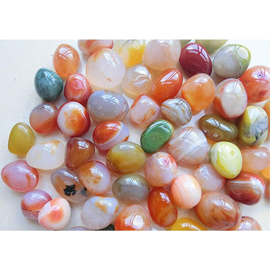 500 g polished pebble gravel, small river rock decorative stones, natural decorative stone blend for vases, for table decoration, vases, gardens,
