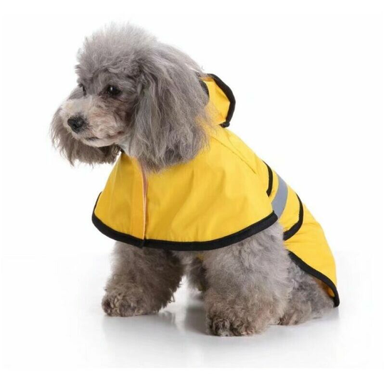 Morejieka - Waterproof Pet Dog Waterproof Golden Dog Golden Retriever Large Dog Waterproof Pet Reflective Clothing For Dog Waterproof Poncho (yellow