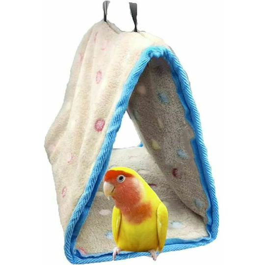 Winter Warm Bird Nest House Bed Toy for Parrot Macaw Cockatiels Cockatoo Conure Cage Perch Toy (m) S'areern