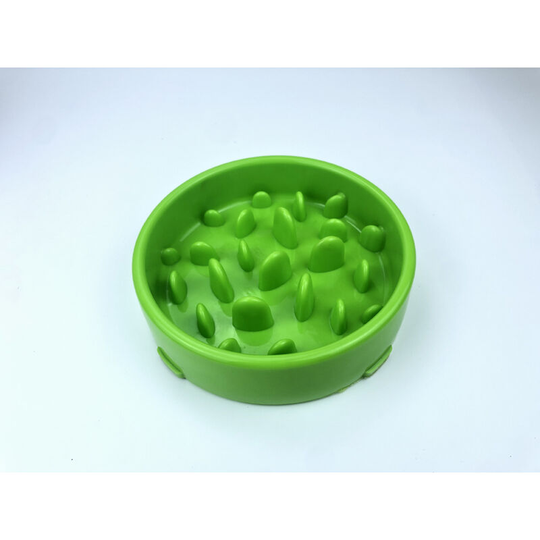 Green Slow feeder, pet bowl slow food bowl feeder anti-choking slow food bowl bottom foot pad thickened practical dog bowl pet dog licking bowl,