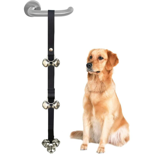 Einemgeld - Dog Doorbells Housetraining Dog Bell Dog Bells for Potty Training Your Puppy Doggie with Doorbell, Easy 95% Success Rate, Black
