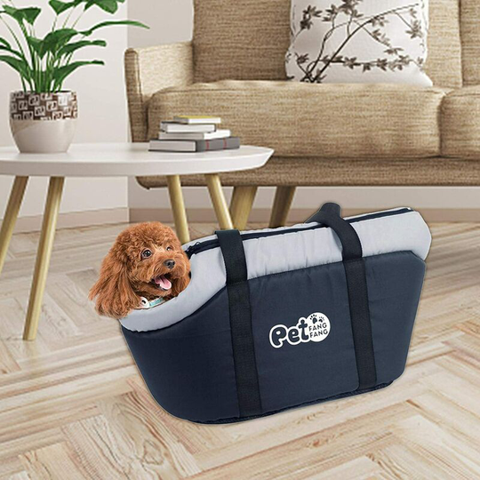 Soekavia - Dog Cat Large Capacity Pet Handbag Soft Travel Bag Winter Warm Shoulder Bag Portable Basket for Small Dogs Cats Puppy Kitten-L