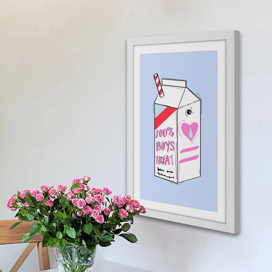 "100% Boys Treat by Loretta So Framed Art Print