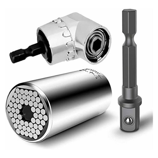 Monly - Socket wrench Universal wrench Universal nut Universal socket wrench 7-19 mm Multi-function hand tools with a 105° screwdriver Attachment