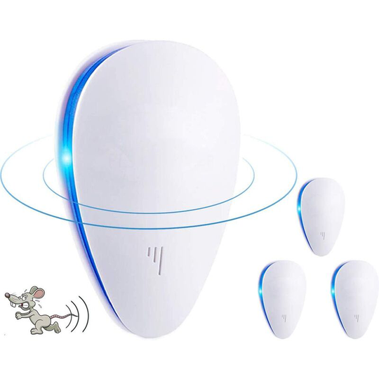 Perle Raregb - Repellent Ultrasonic Anti-Rodents Insects, Anti Fly, Repulsive Anti Flys Electric Repellent Apparatus Interior Mouse, Mosquito,
