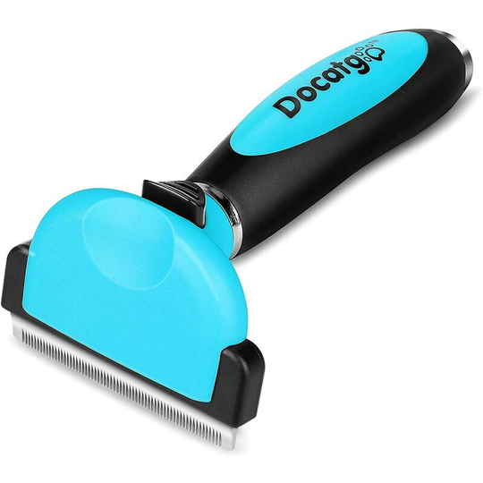 Grooming brush for cats and kittens, self-cleaning short hair comb, professional pet hair remover, effectively removes up to 95% of dead hair and