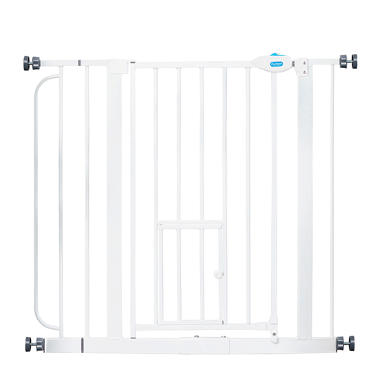 Carlson Pet Gate with Cat Flap - Height 76.2cm, Width 73.66 - 92.71cm