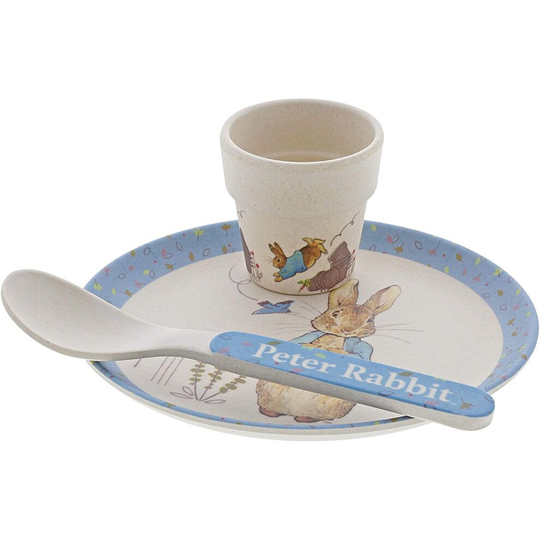 Peter Rabbit Bamboo Egg Cup Dinner Set
