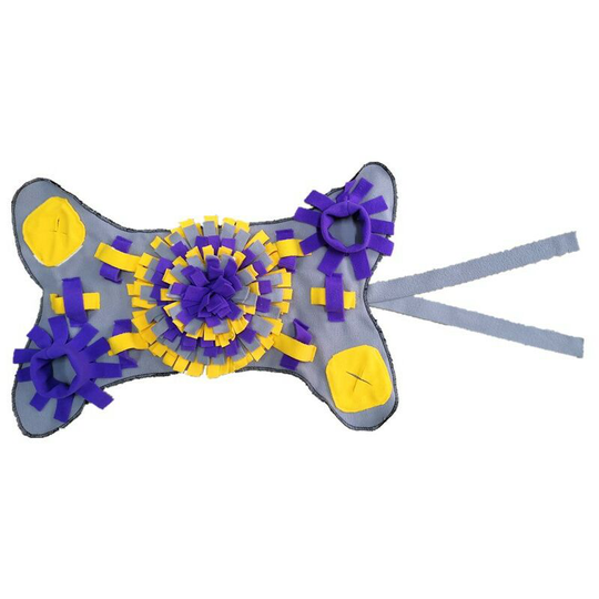 Belly Dog Snuffle Mat Dog Snuffle Mat Washable Dog Trainer Mat, Puppy Snuffle Sniff Mat - Dog Trainer Mat(yellow purple)