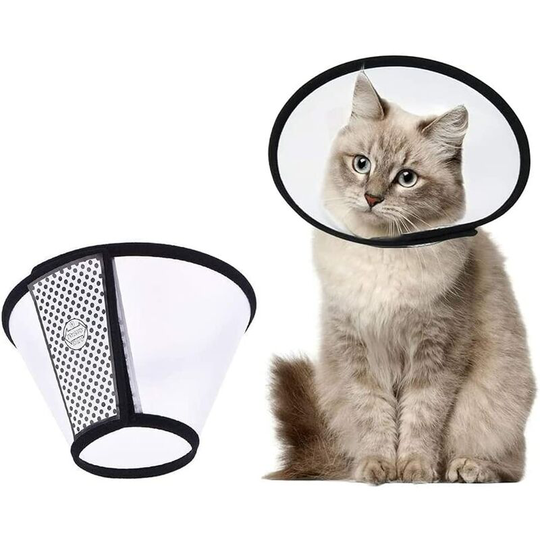 Cone Collar, 1Pcs Pet Dog Collar Anti Bite Protection Cone Collars Plastic Adjustable Neck Cone Guard for Dog Cat (s)