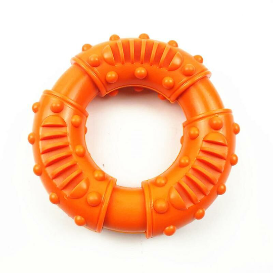 Thsinde Chewing Toys For Large Dogs, Eat And Indestructible Chew - Small And Medium Puppy Toys - Non Toxic Beef Flavor - Orange