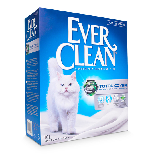Ever Clean® Total Cover Clumping Cat Litter - Unscented - 10l