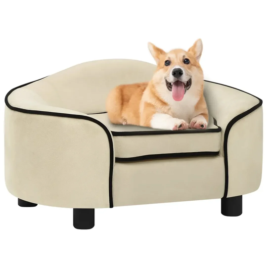 Strasburg Dog Sofa in Cream