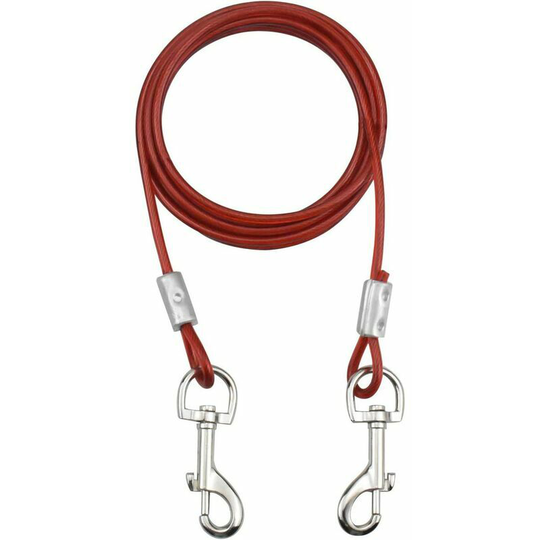 Dog Tie Max 80kg 3m (Red) Dog Leash Suitable for small, medium or large dogs