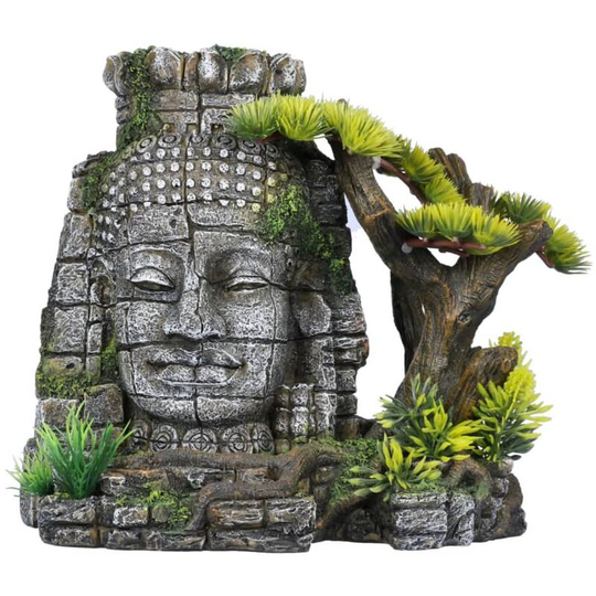Bayon Temple 23x14x21cm Polyresin Aqua d'ella - Grey