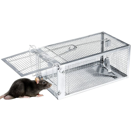 Bearsu - Live Mouse Trap, Humane Rat Trap Effective for Catching Mice, Field mice and Other Similar Sized Rodents Usable for Indoor Outdoor Kitchen