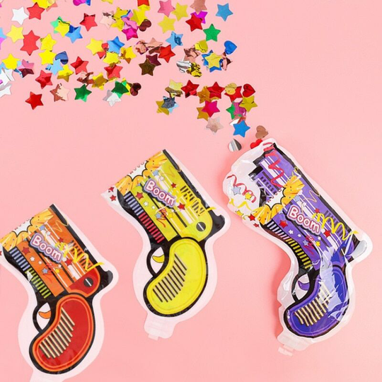 20Pcs Wedding Confetti Fireworks Inflatable Gun Foil Balloons Confetti Firework Cannon for Wedding/Birthday/Graduation