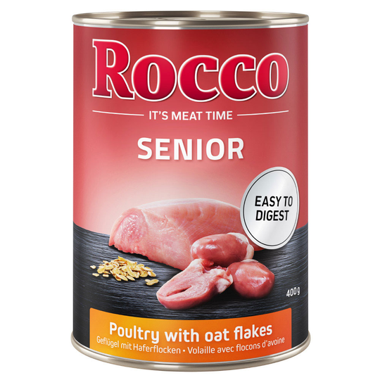 Rocco Senior 6 x 400g - Poultry & Oats