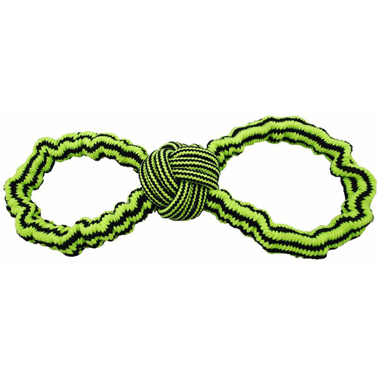 Gentle Tug Rope Toy - Small/Medium Green/Black - Jolly Pets