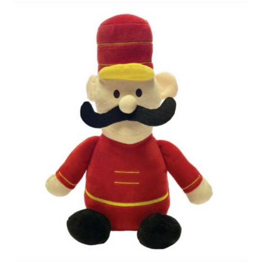 Happy Pet Pals Nutcracker Plush Dog Toy (One Size) (Red/Black) - Red/Black