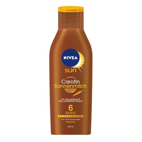Nivea Sun Carotene SPF 6 Sun Milk, 2 Pack (2 x 200 ml)