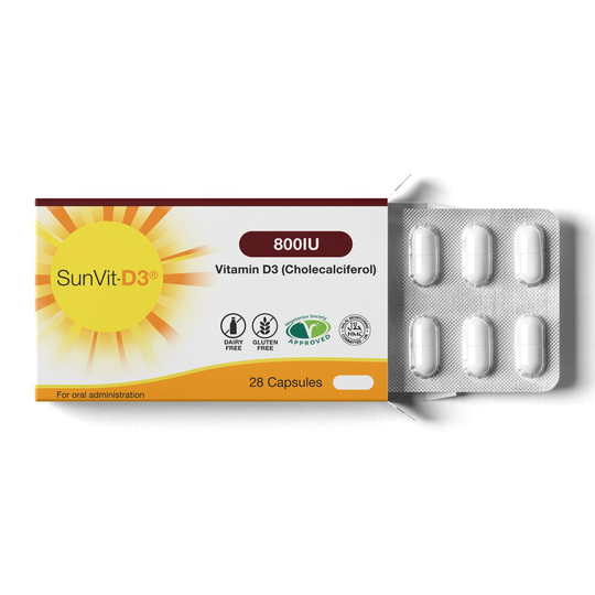 Vitamin D3 Capsules 800IU - 28 Capsule Pack - Kids