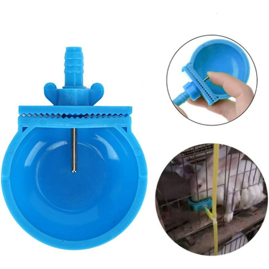 10 Sets Animal Feeder, Rabbit Automatic Drinker for Rodents, Disposable and Moisture-proof Feeding Bowl, Farm Cage Accessories