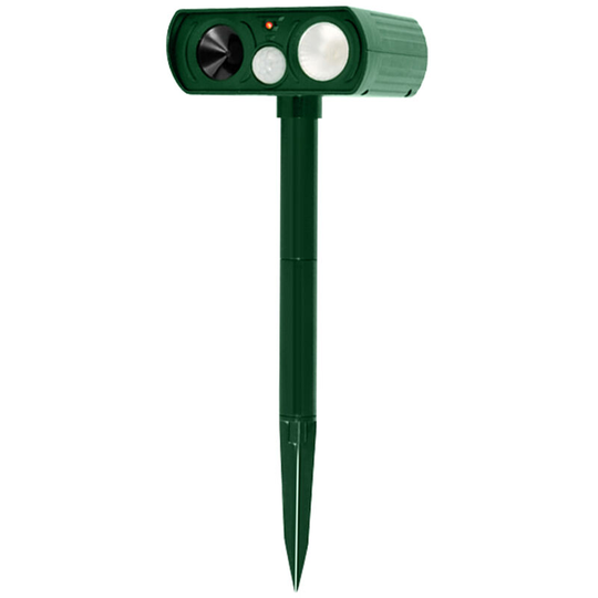 Asupermall - Ultrasonic Animal Repeller led Flashing Light Motion Activated Solar Powered Outdoor Pest Repellent Waterproof Garden Repellers for Mice