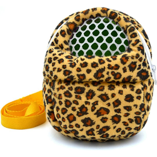 22x18cm Hamster Carrier Bag, Portable Small Animal Travel Bag, Rat Pouch, Hamster Backpack with Shoulder Strap for Dwarf Hamster, Guinea Pig,