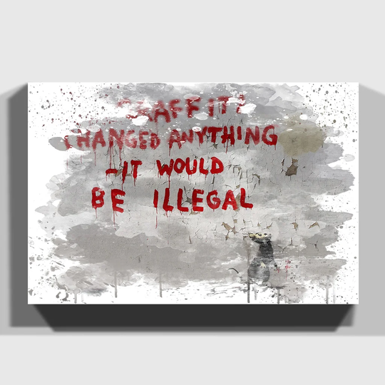 'Rat Graffiti' Textual Art