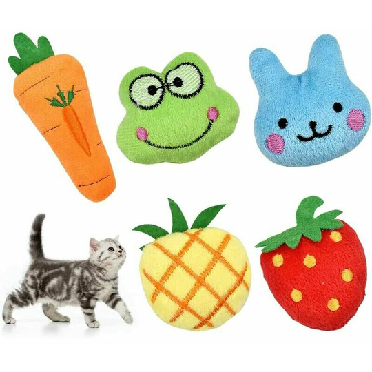Pieces Catnip Toys, Catnip Toys Cat Plush Catnip Toys Interactive Catnip Chew Toys for Kitten Kitty Cat