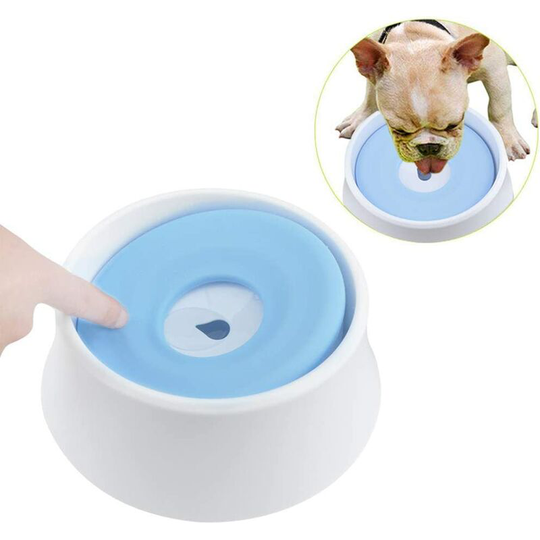Heguyey - Pet Water Bowl, Anti-Overflow Dog Bowl Buoyancy Water Bowl for Dog Cat Pet Water Bowl Portable Drinking Container Not Wet Mouth Non-Slip