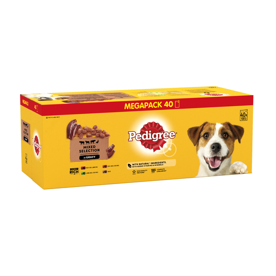 Pedigree Pouch in Gravy Multipack - 40 x 100g