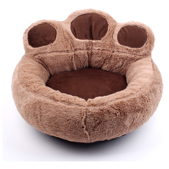 Bette dog basket - dog bed - cushion - dog basket - paw shape - brown s