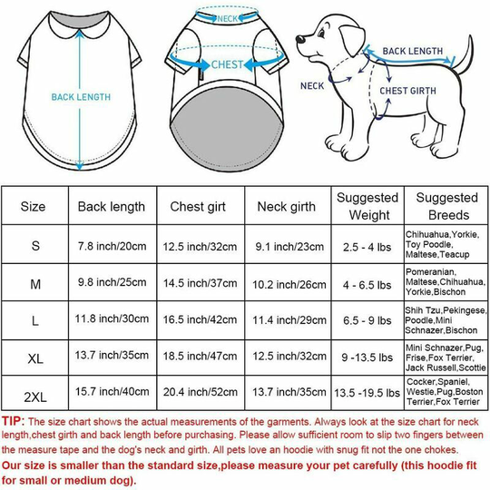 Monly - SalemHms Dog Clothes for Small Dogs Pajamas Puppy Outfit g