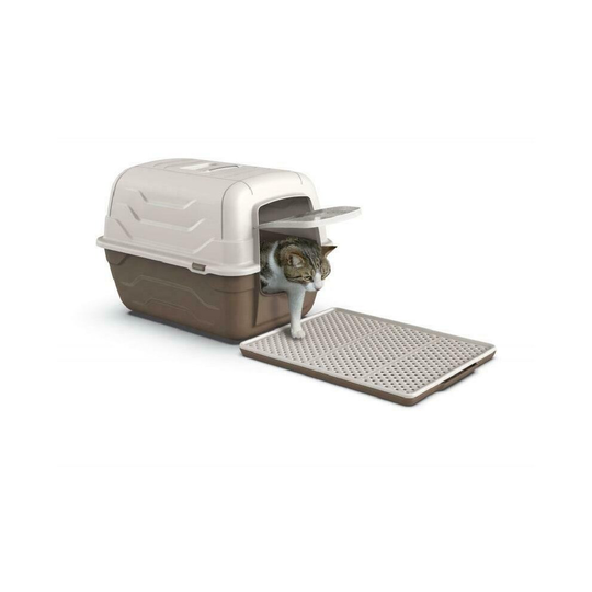 GEEZY Cat Litter Tray Sand Trapping Sieve Mat Waterproof Easy Clean Kitten Loo Toilet