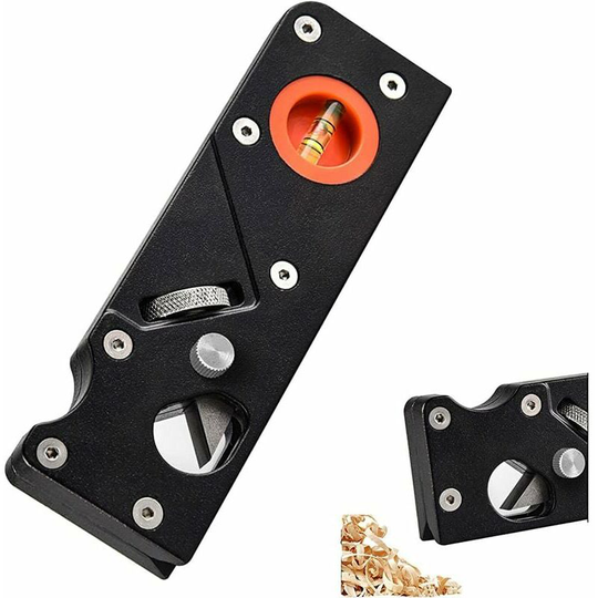Bearsu - Wooden Chamfer Planer, Woodworking Angle Planer Woodworking Manual Planer Woodworking Chamfer Planer for Chamfering and Cutting Wood(Black)