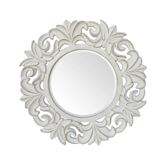 Pu Frame Round Mirror