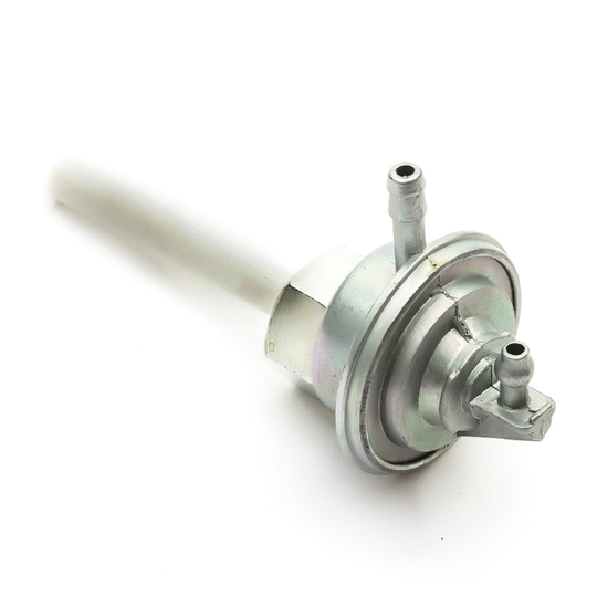 Vacuum Fuel Pump Cock Petcock Silver Fits BTM 50cc QT7 Chinese Scooter