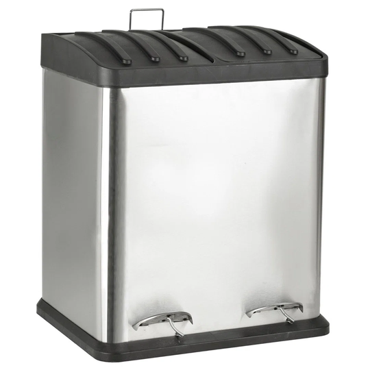 Stainless Steel 40 Litre Step On Rubbish Bin