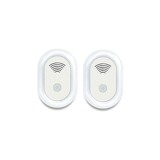 2PCS Ultrasonic Mosquito Repeller, Ultrasonic Mosquito Repeller Ultrasonic Electronic Pest Repeller Repellent (European Standard)