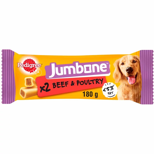 Pedigree Jumbone Medium - Beef & Poultry - 180g (2 Snacks)