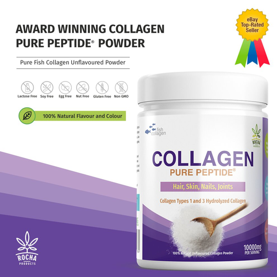 Fish Collagen Powder Hydrolysed Pure Peptides - 300g Unflavoured