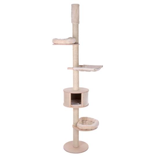 Natural Paradise Ceiling Cat Tree - Magnolia - Cream