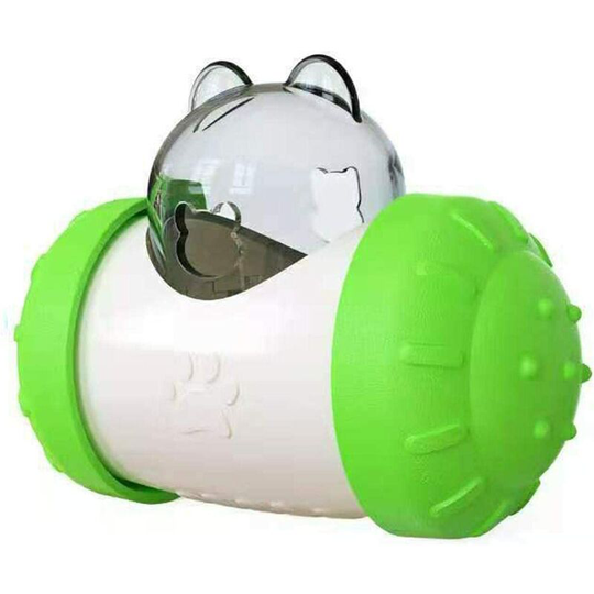 Denuotop - Pet Cup Dispenser Toy, interactive food dispenser toy, Cat Food Feeders Ball, for Cat Dog Feeder (green)